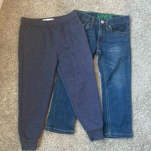 4T pants bundle Levi’s & Joggers